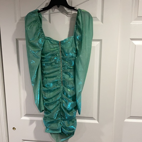 Fashion Nova Melanie Metallic Mini Dress - Picture 3 of 5